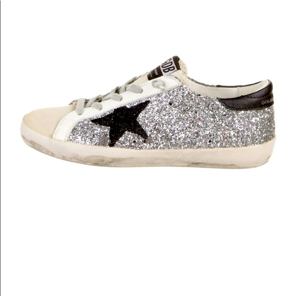 Golden Goose Other - Golden Goose Superstar Sneakers Silver Glitter GIRL’S EU 29 NIB